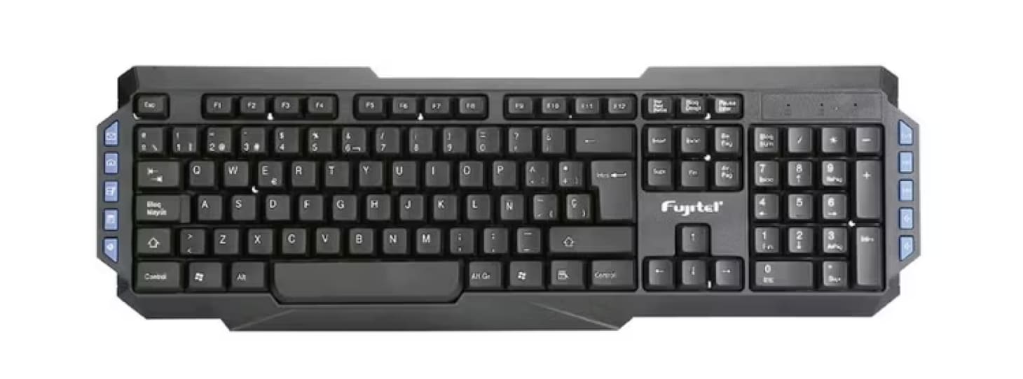 TECLADO FUJITEL INALAMBRICO I160WR106 105+1 malikcomputacion