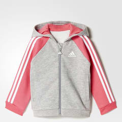 Casaca Adidas Kinder Favorite Full Zip Niña Ploma Rosada