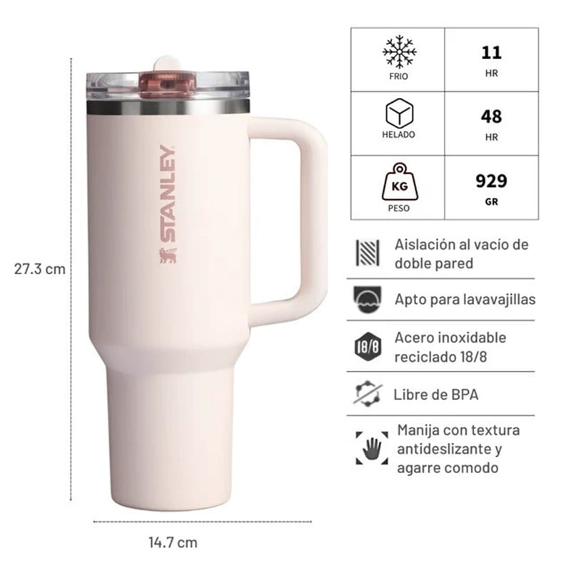 Tomatodo Stanley Quencher Protour - Rosequartz5
