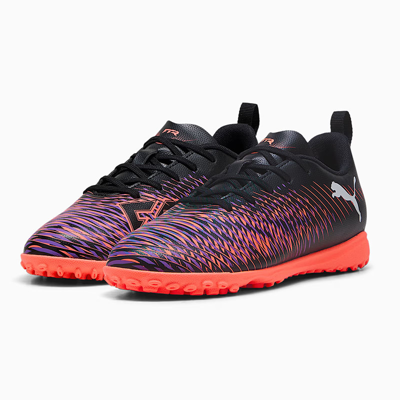 Zapatillas Puma Future 8 Play TT J - Negro / Naranja3
