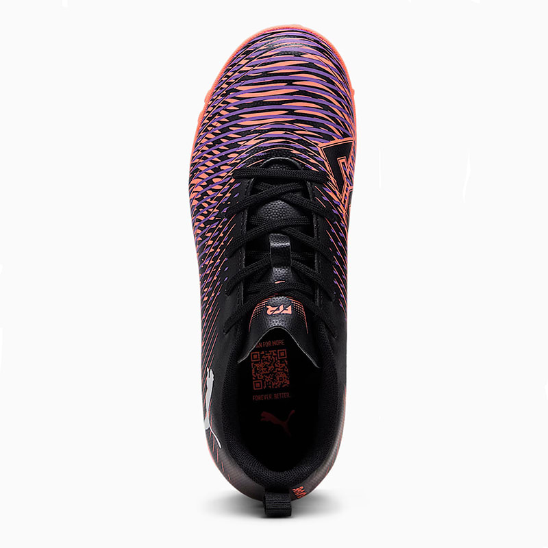 Zapatillas Puma Future 8 Play TT J - Negro / Naranja4