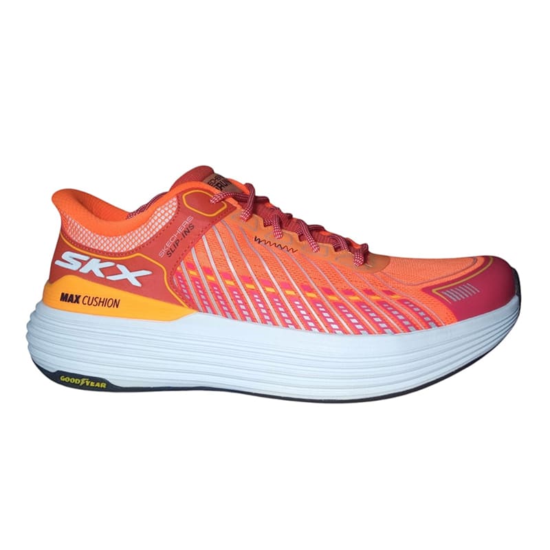 Zapatillas Skechers Max Cushioning Suspension - Naranja / Blanco1