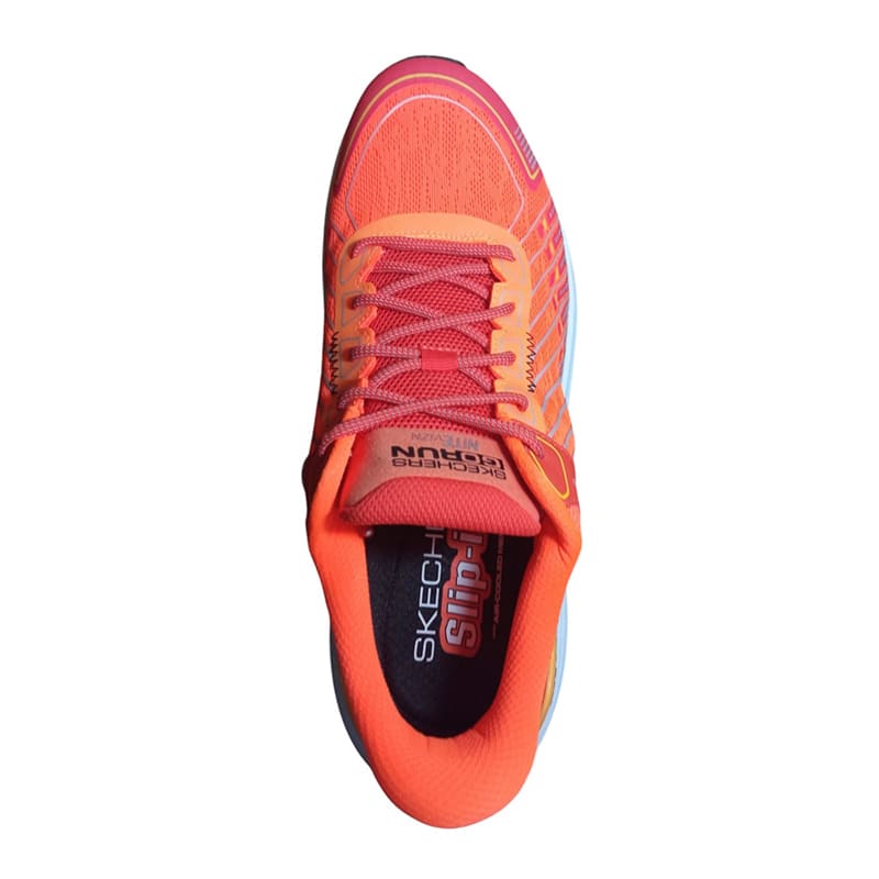 Zapatillas Skechers Max Cushioning Suspension - Naranja / Blanco3
