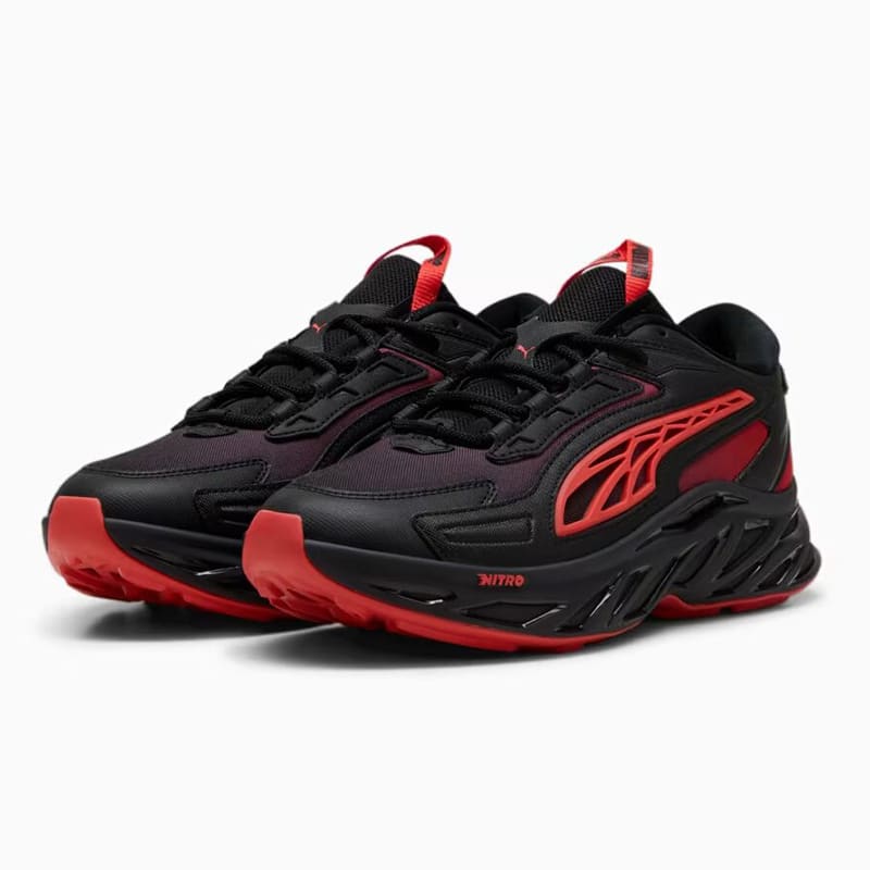 Zapatillas Puma Exotek Nitro Energy - Negro / Rojo2