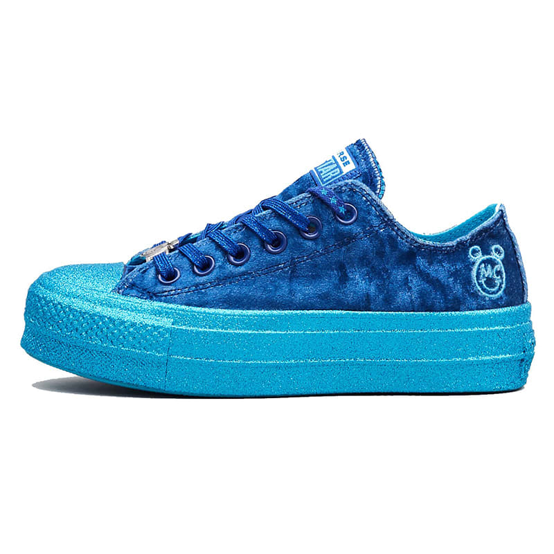Zapatillas Converse Miley Cyrus Plataforma Ctas Life Ox - Azul2
