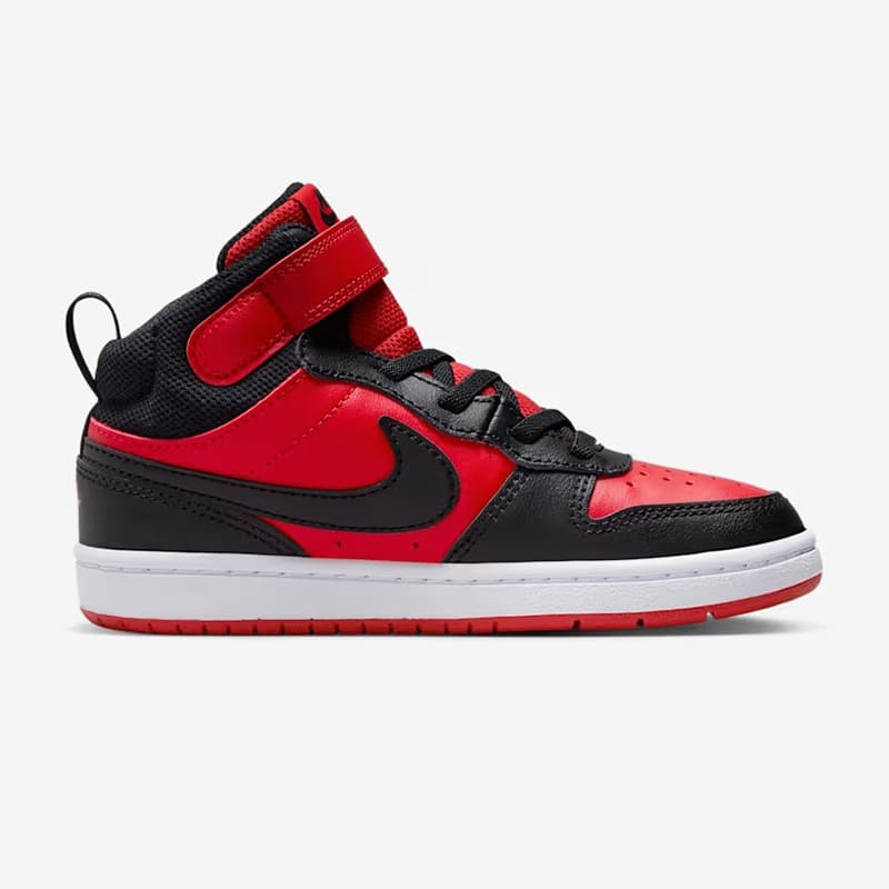 Zapatillas Nike Court Borough Mid 2 PS - Negro / Rojo2