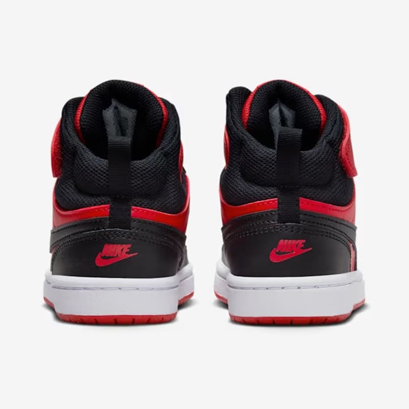 Zapatillas Nike Court Borough Mid 2 PS - Negro / Rojo4