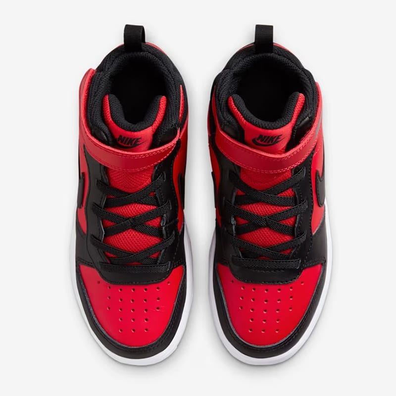 Zapatillas Nike Court Borough Mid 2 PS - Negro / Rojo5