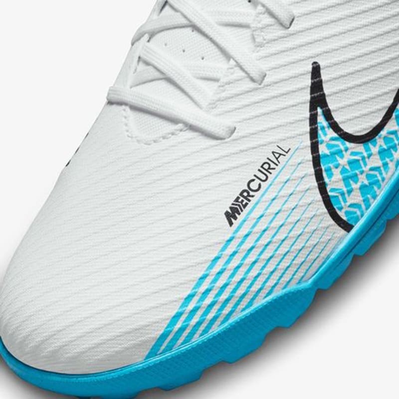 Zapatillas Nike Mercurial Vapor 15 Club TF - Blanco / Celeste3