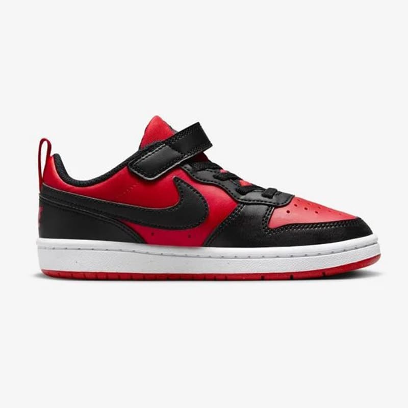 Zapatillas Nike Court Borough Low Recraft PS - Negro / Rojo2