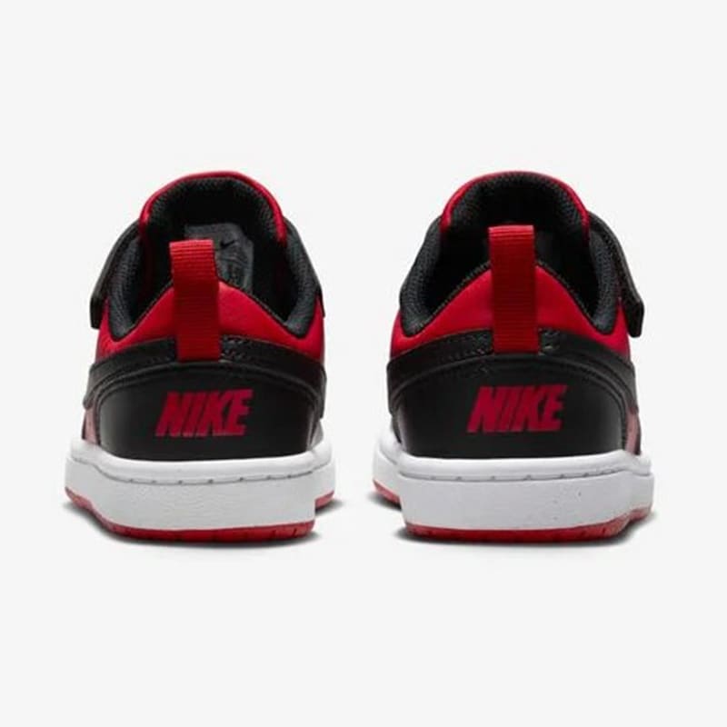 Zapatillas Nike Court Borough Low Recraft PS - Negro / Rojo4