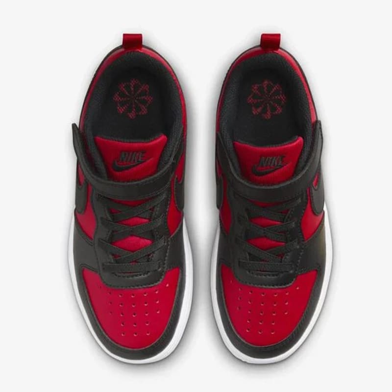 Zapatillas Nike Court Borough Low Recraft PS - Negro / Rojo5