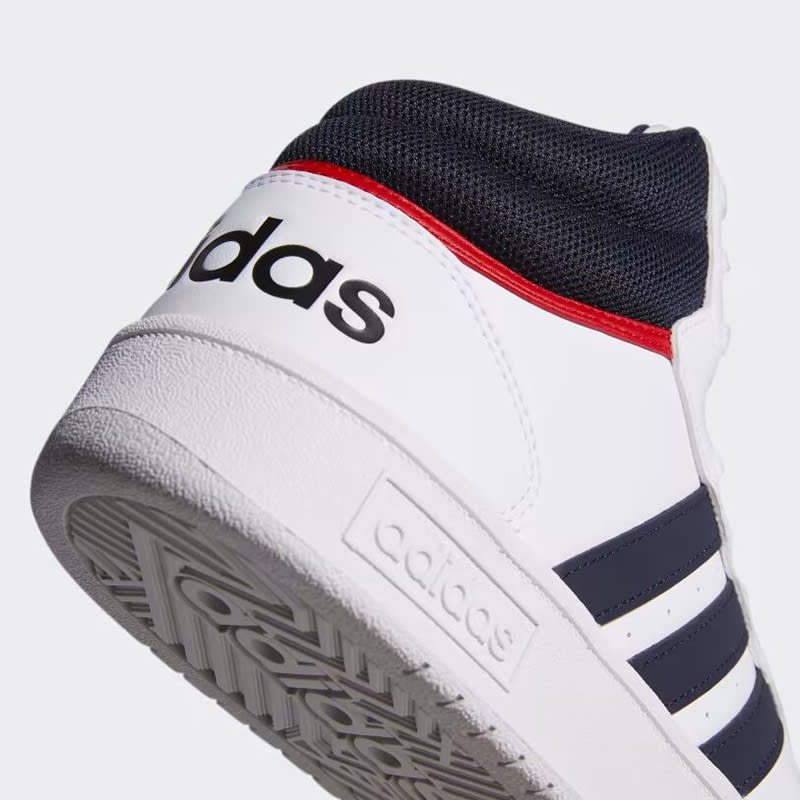 Zapatillas Adidas Hoops 3.0 Mid - Blanco3
