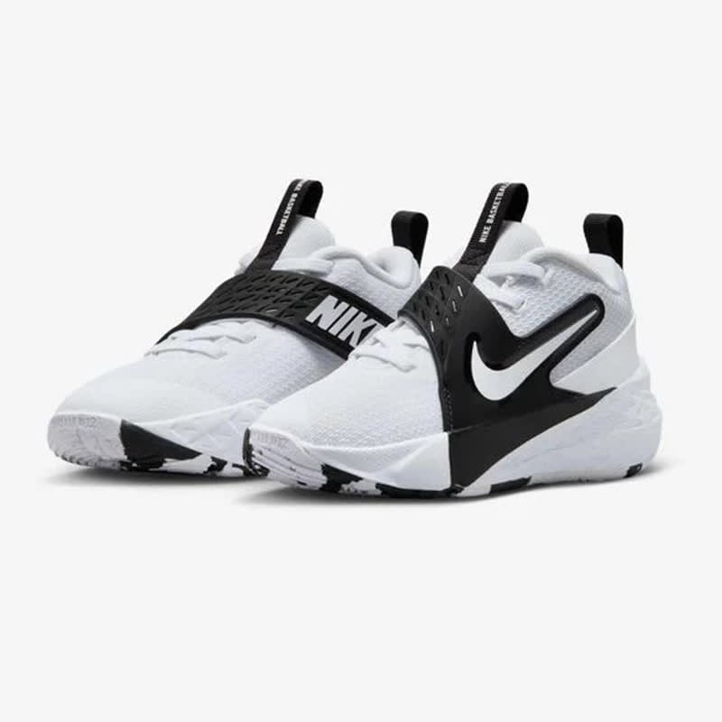 Zapatillas Nike Team Hustle D 12 PS - Blanco / Negro3