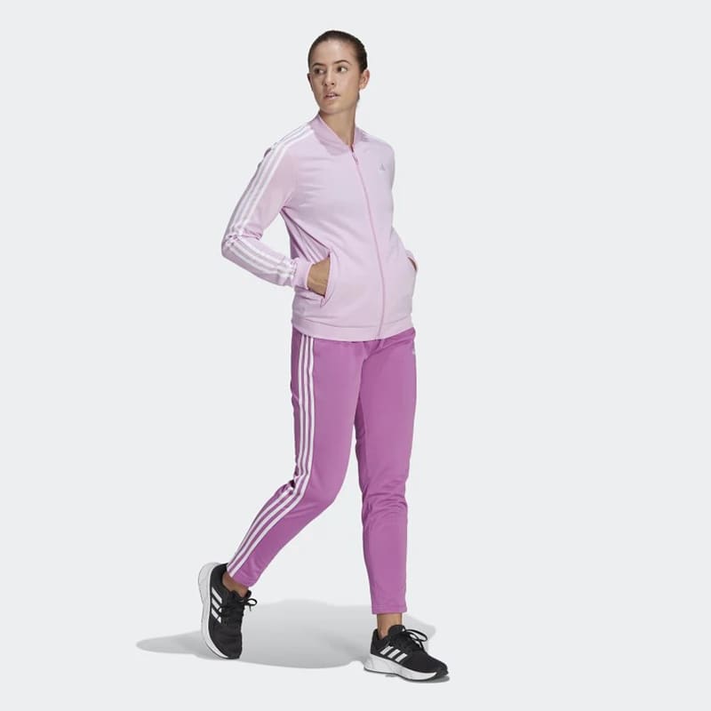 Buzo Adidas Essentials 3 Tiras W - Purpura4