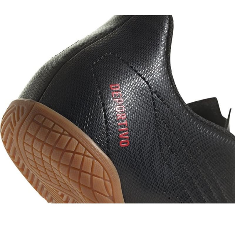 Zapatillas Adidas Deportivo II IN - Negro / Rojo4