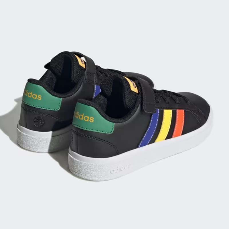 Zapatillas Adidas Grand Court 2.0 El K - Negro / Colors3