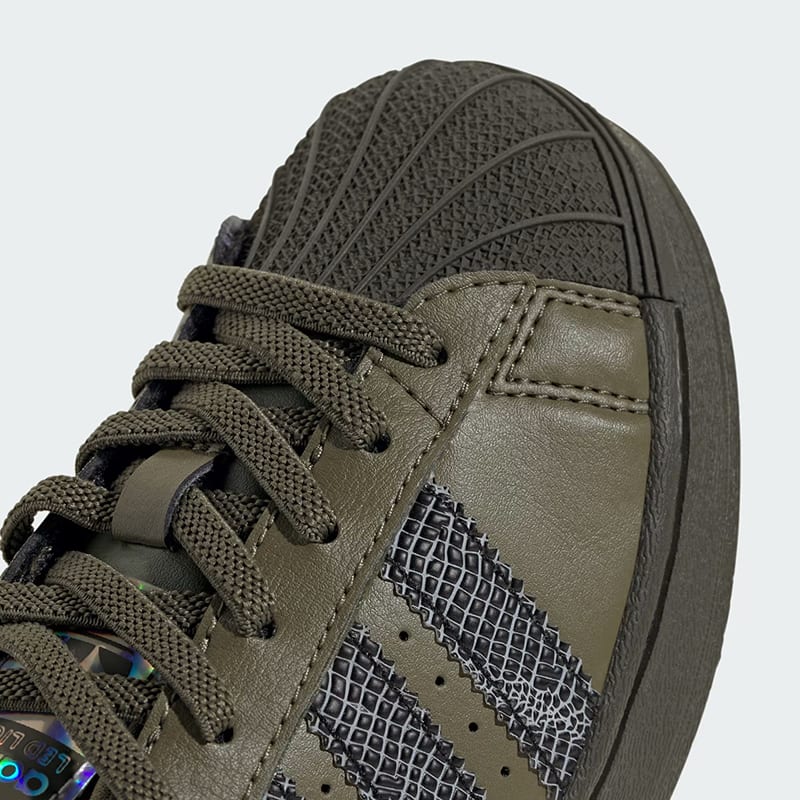 Zapatillas Adidas Superstar Led Lights CF - Verde3