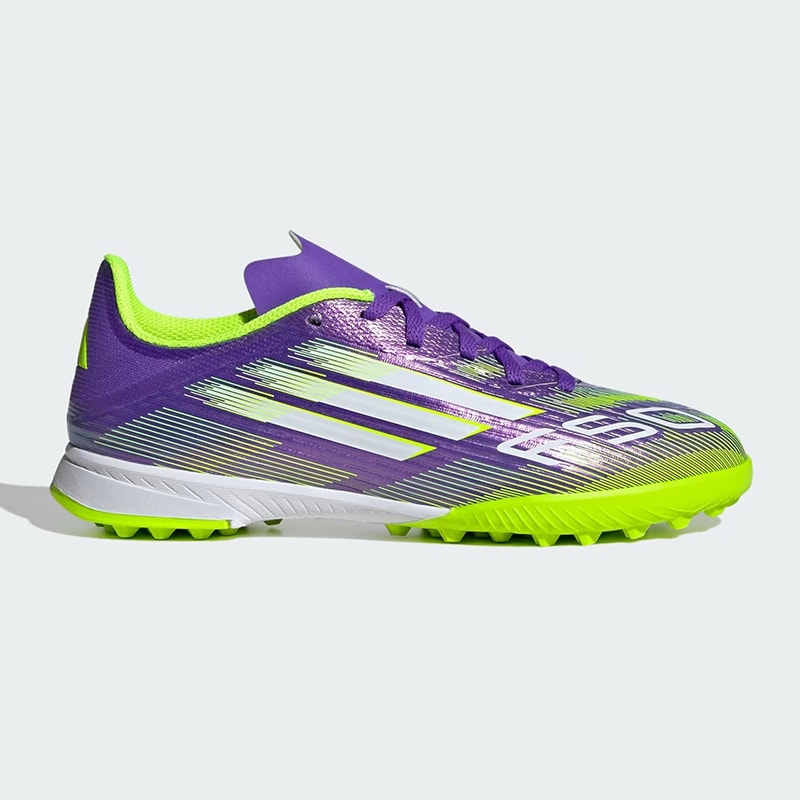 Zapatillas Adidas F50 League TF J - Morado / Amarillo1