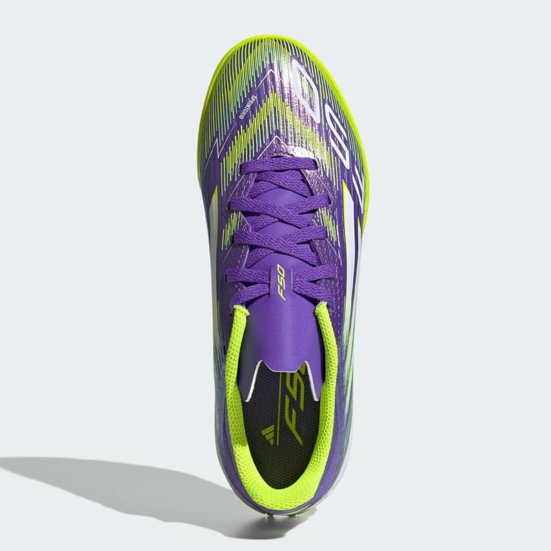 Zapatillas Adidas F50 League TF J - Morado / Amarillo4