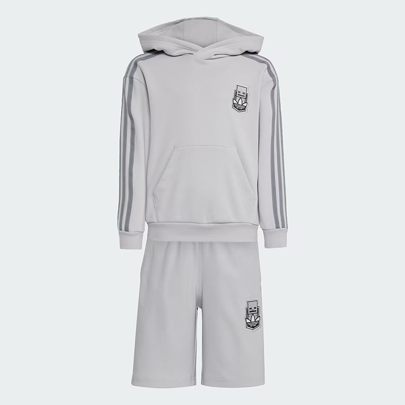 Buzo Adidas Minecraft Short - Gris1