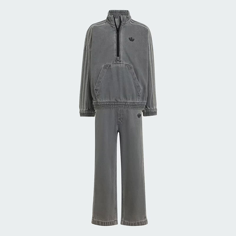 Buzo Adidas Denim Cream Set - Gris1