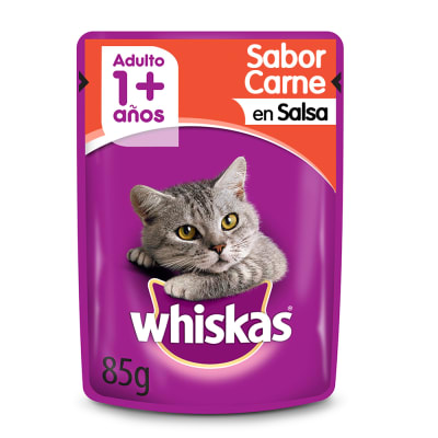 WHISKAS SACHET 1+ CARNE 85Grs.