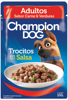 CHAMPION DOG SACHET CARNE VEGETAL 100GR.