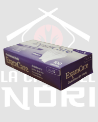 DISPLAY GUANTES DE NITRILO AZUL EXAMGLOVE TALLA L