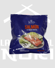 SALMÓN PORCIONADO JETRO CON PIEL 500 GRS