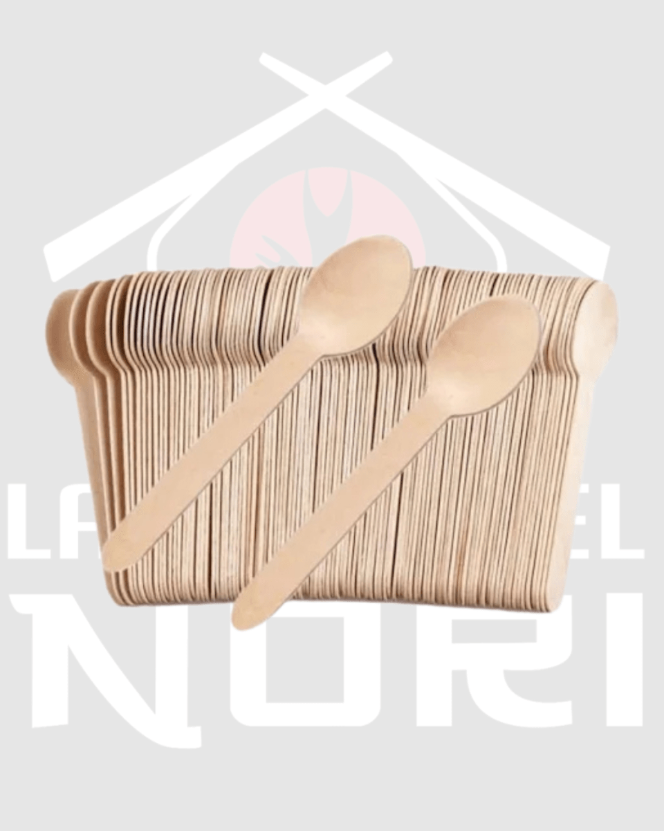 CUCHARA MADERA 100 UN 160 MM1