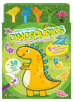LAPICES Y BORRADORES DE COLORES: DINOSAURIOS 1