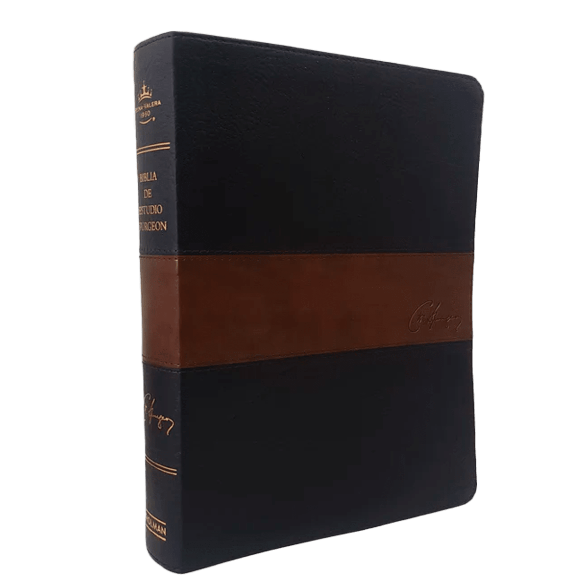 Biblia De Estudio Spurgeon Letra Grande RV1960 - Tapa Dura, Tela Marrón Claro, 1728 Páginas