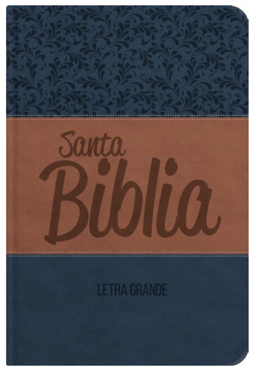 Biblia Letra Grande con Himnario - Azul y marrón Biblia Letra Grande con Himnario - Azul y marrón