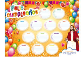 CARTEL DE CUMPLEAÑOS ANUAL