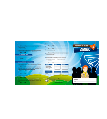 TARJETA DE REQUISITOS CLASE DE AMIGO