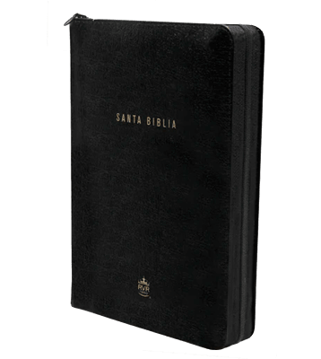 Biblia RVR 1960 Letra Grande Negro con Cierre