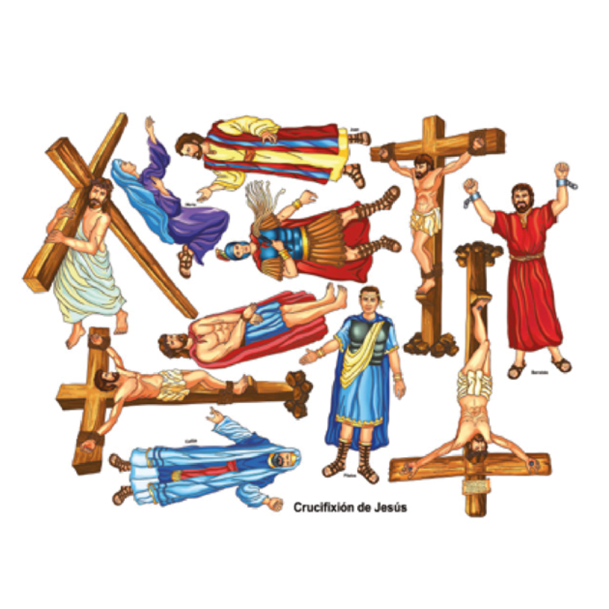 LA PASIÓN DE CRISTO - CRUCIFICCIÓN  98 x 68 CM1