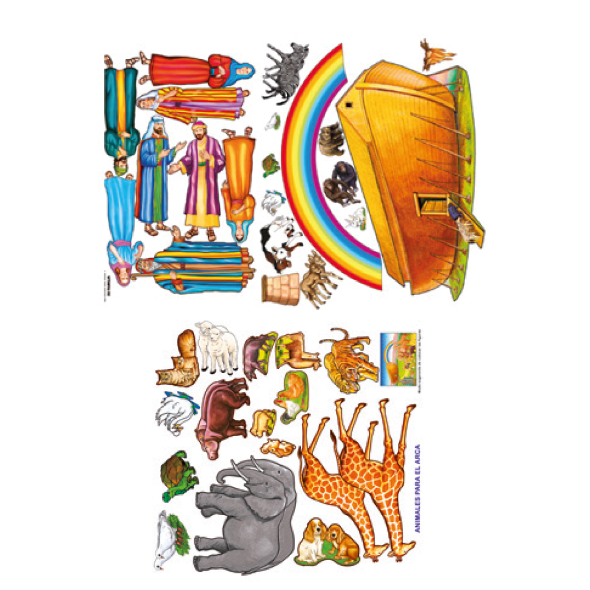 NOÉ Y SU FAMILIA, ARCA Y ANIMALES1