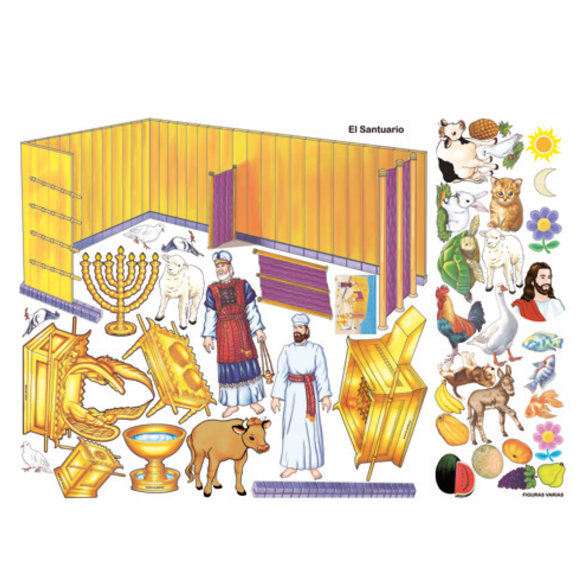 EL SANTUARIO Y FIGURAS VARIAS (98 x 68 CM)1