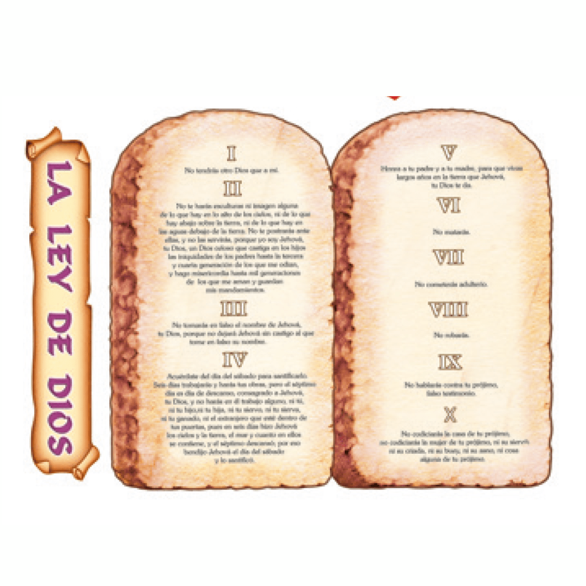 LA LEY DE DIOS (45 X 40 CM)1