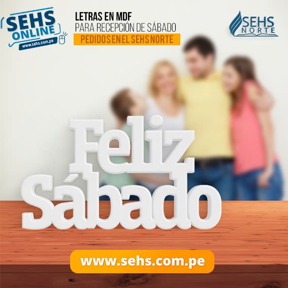 LETRA EN MDF ¨FELIZ SÁBADO¨1