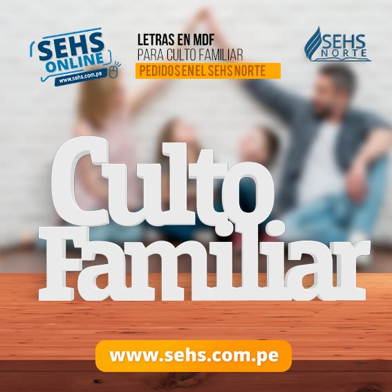 LETRA EN MDF ¨CULTO FAMILIAR¨1