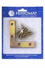 Escuadra Plana display 4 unidades Ferromat