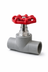 Llave paso PPR manilla ROJA