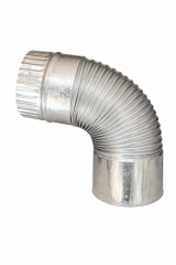 Codo galvanizado 0.35 mm