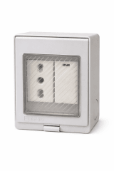 Interruptor + Enchufe 10/16A con caja hidrobox