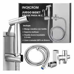 Juego bidet arabe para WC Inoxcrom
