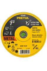 Disco de Corte para Fierro Pretul