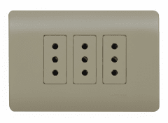 Placa Armada Enchufe 10A Embutido